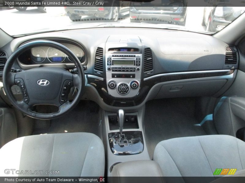 Steel Gray / Gray 2008 Hyundai Santa Fe Limited 4WD