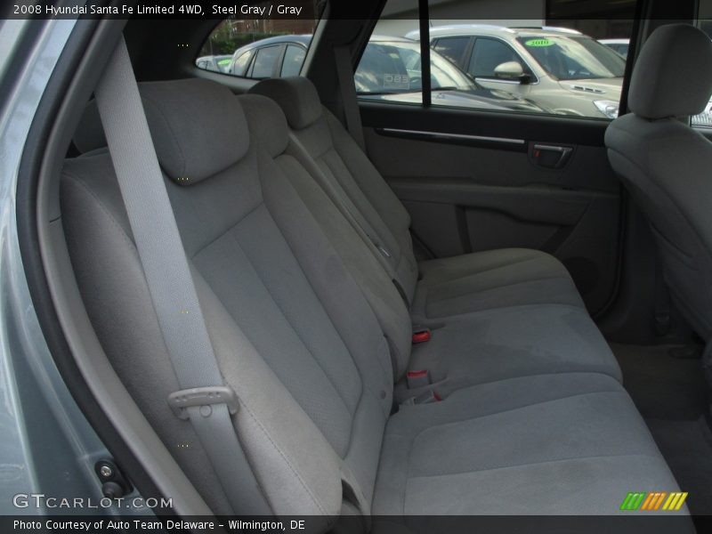 Steel Gray / Gray 2008 Hyundai Santa Fe Limited 4WD