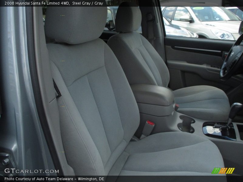 Steel Gray / Gray 2008 Hyundai Santa Fe Limited 4WD