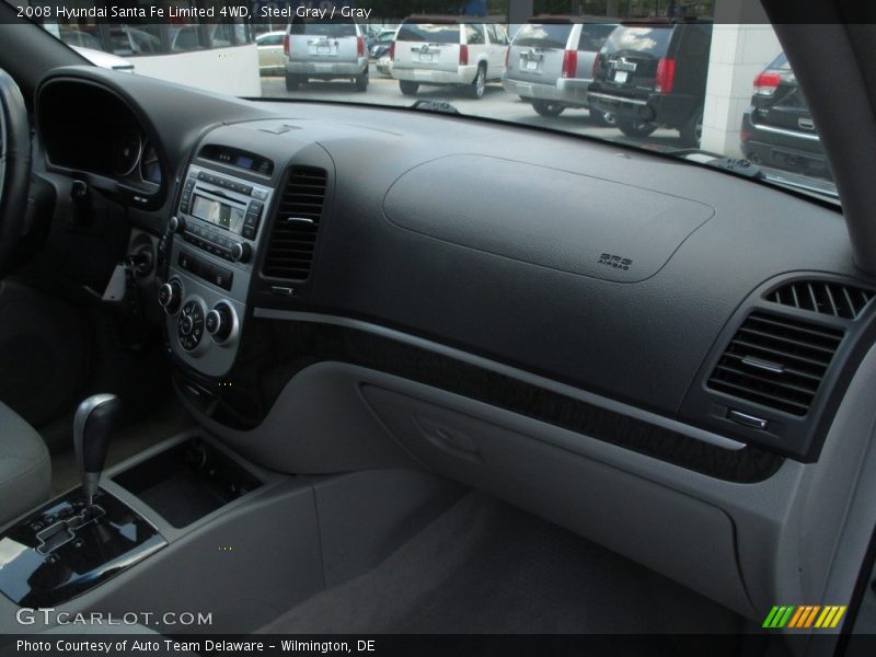 Steel Gray / Gray 2008 Hyundai Santa Fe Limited 4WD