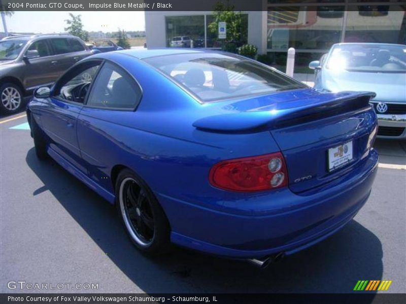 Impulse Blue Metallic / Black 2004 Pontiac GTO Coupe