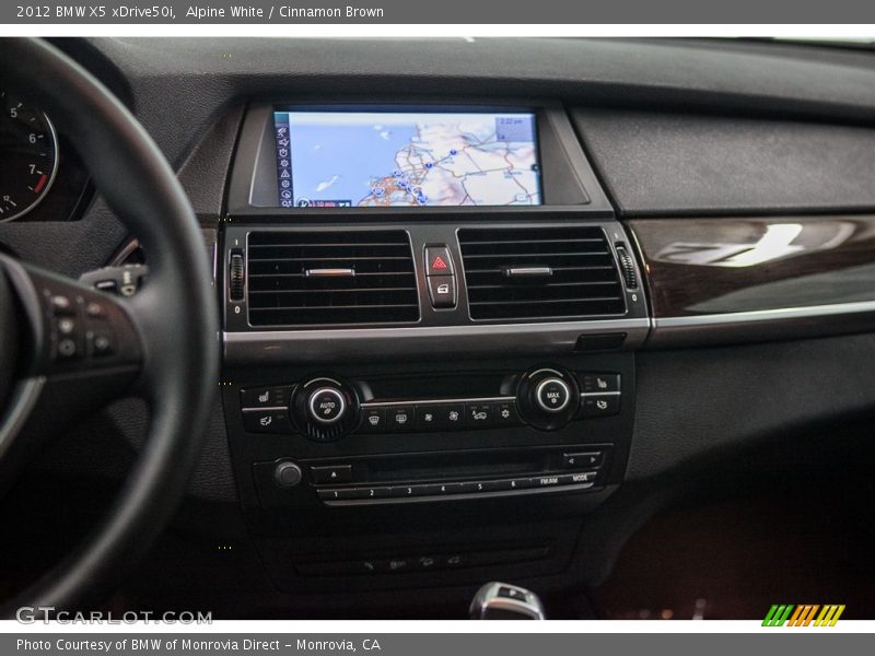 Alpine White / Cinnamon Brown 2012 BMW X5 xDrive50i