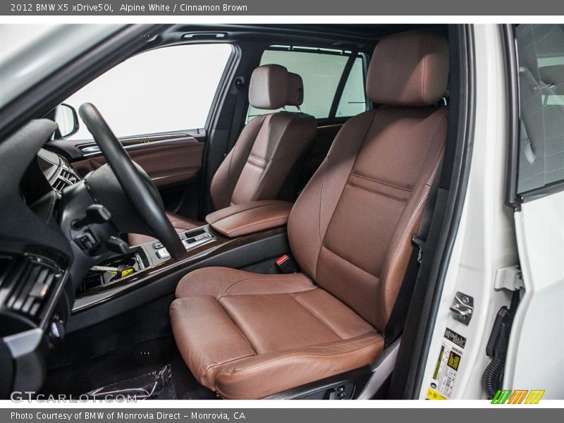 Alpine White / Cinnamon Brown 2012 BMW X5 xDrive50i