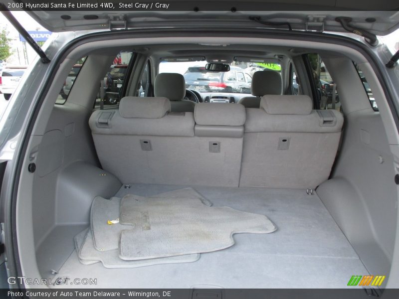Steel Gray / Gray 2008 Hyundai Santa Fe Limited 4WD