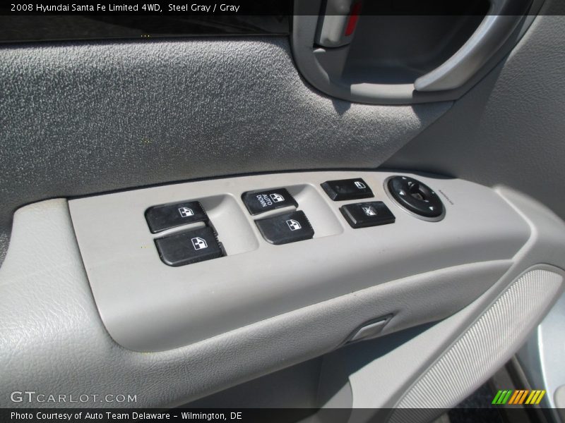 Steel Gray / Gray 2008 Hyundai Santa Fe Limited 4WD