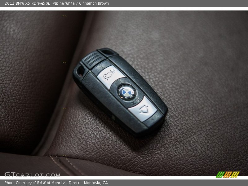 Alpine White / Cinnamon Brown 2012 BMW X5 xDrive50i