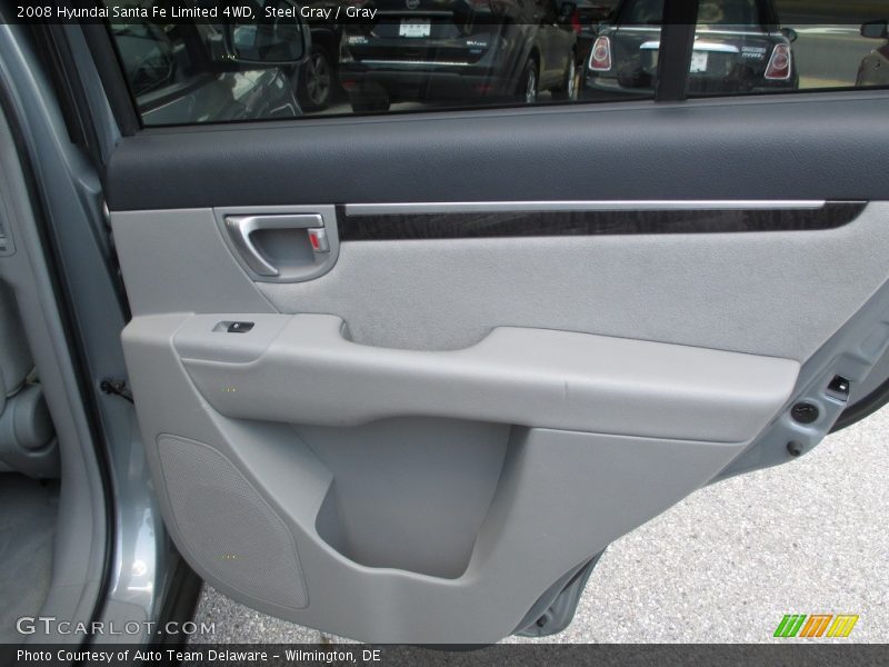 Steel Gray / Gray 2008 Hyundai Santa Fe Limited 4WD
