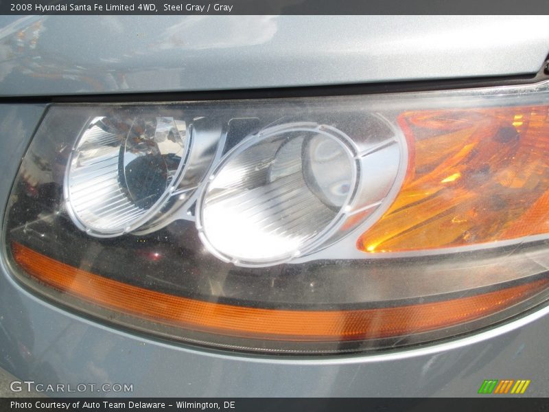 Steel Gray / Gray 2008 Hyundai Santa Fe Limited 4WD