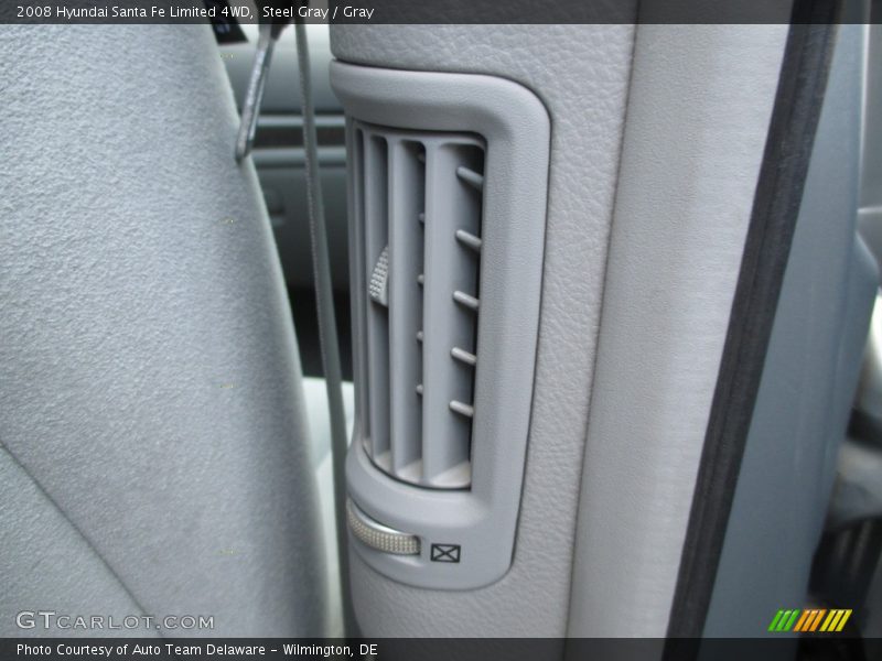Steel Gray / Gray 2008 Hyundai Santa Fe Limited 4WD