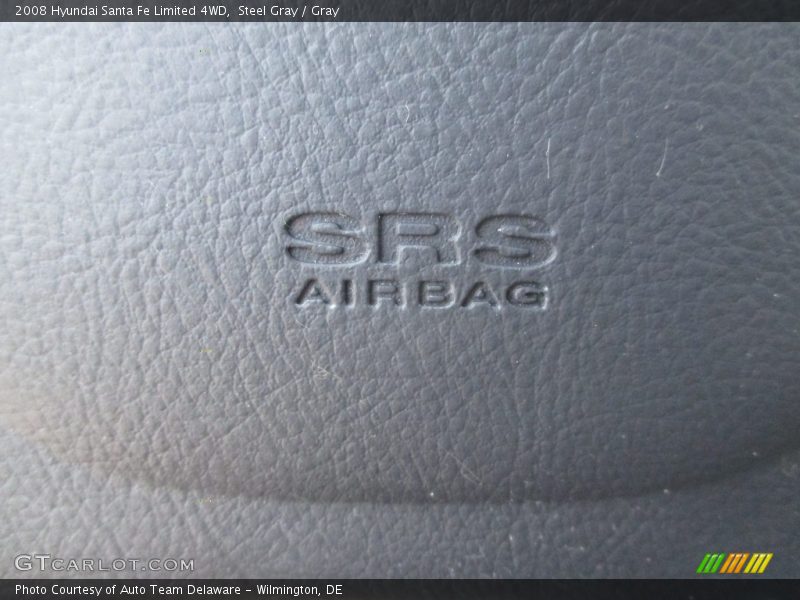Steel Gray / Gray 2008 Hyundai Santa Fe Limited 4WD