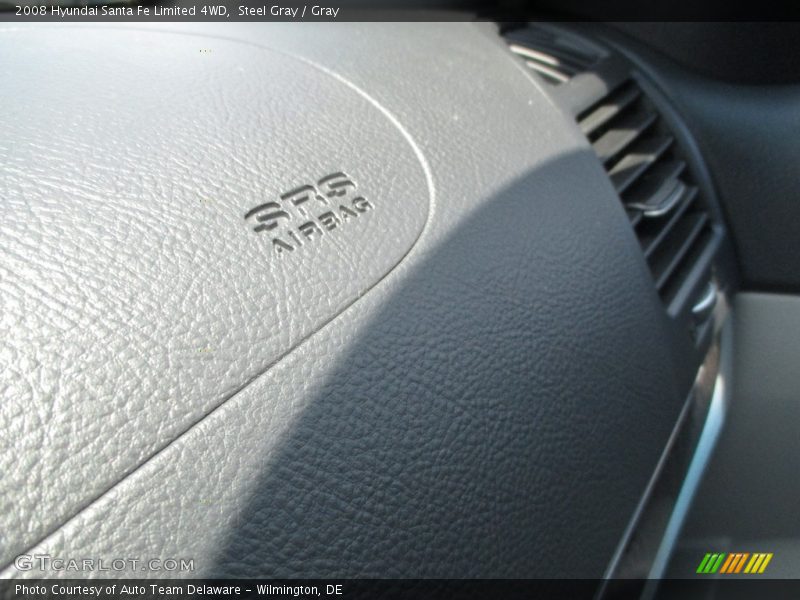 Steel Gray / Gray 2008 Hyundai Santa Fe Limited 4WD