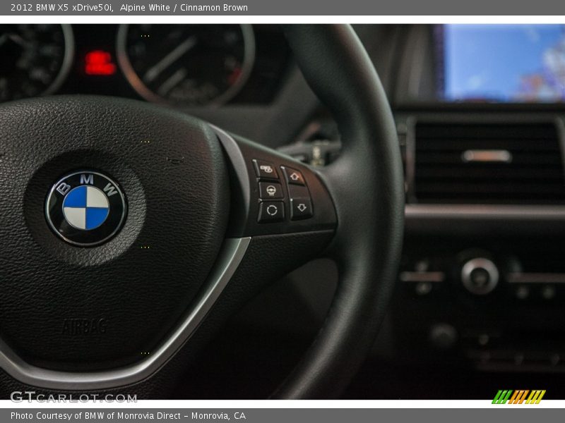 Alpine White / Cinnamon Brown 2012 BMW X5 xDrive50i