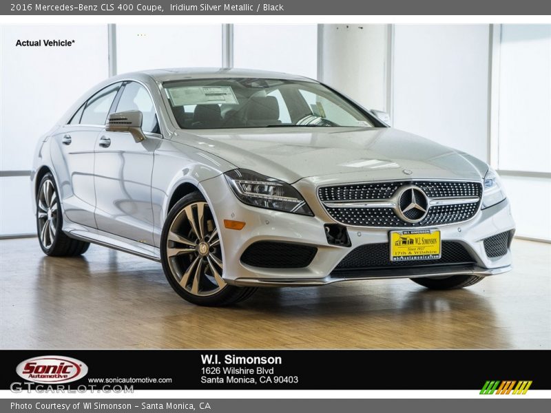 Iridium Silver Metallic / Black 2016 Mercedes-Benz CLS 400 Coupe