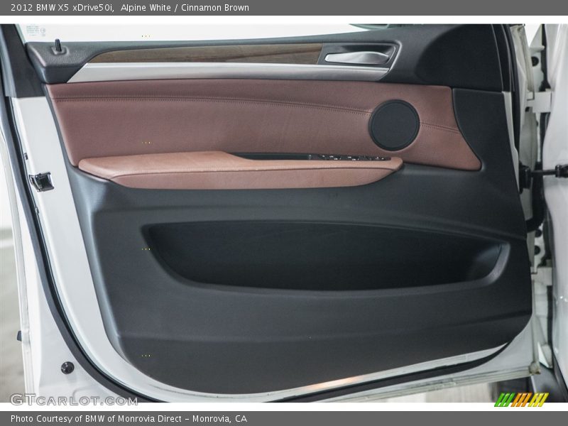 Alpine White / Cinnamon Brown 2012 BMW X5 xDrive50i