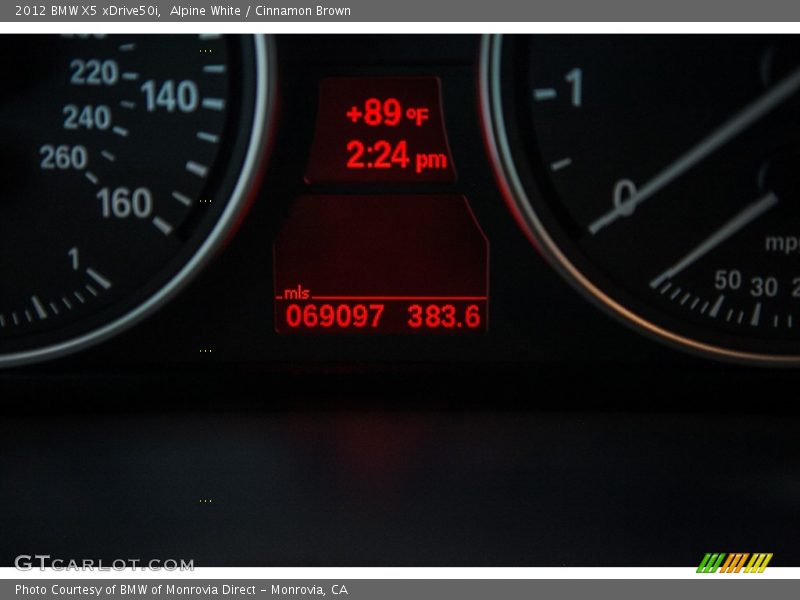 Alpine White / Cinnamon Brown 2012 BMW X5 xDrive50i