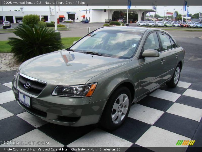 Natural Khaki Green / Beige 2008 Hyundai Sonata GLS
