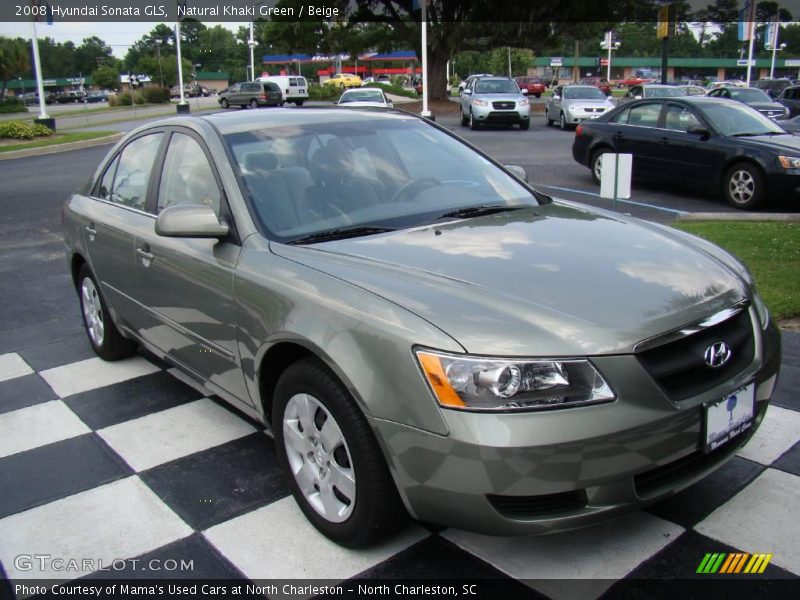 Natural Khaki Green / Beige 2008 Hyundai Sonata GLS