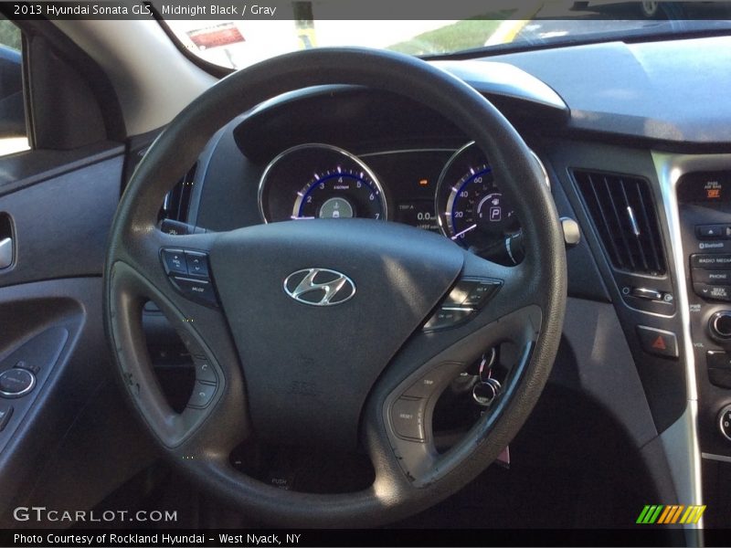 Midnight Black / Gray 2013 Hyundai Sonata GLS