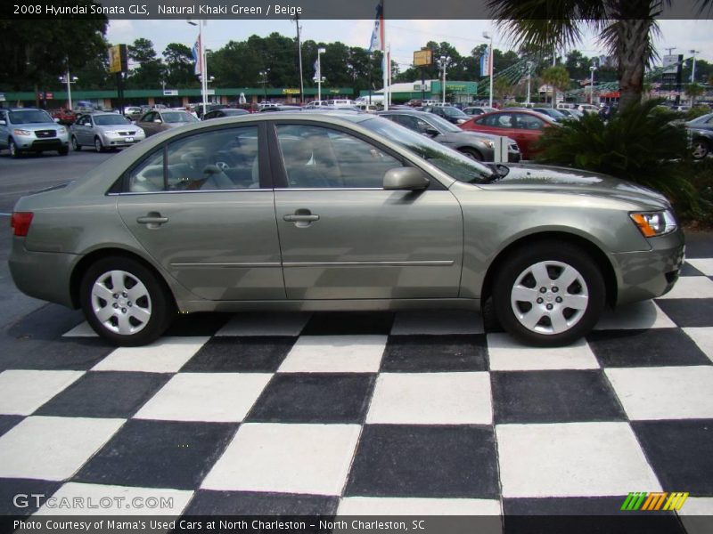 Natural Khaki Green / Beige 2008 Hyundai Sonata GLS