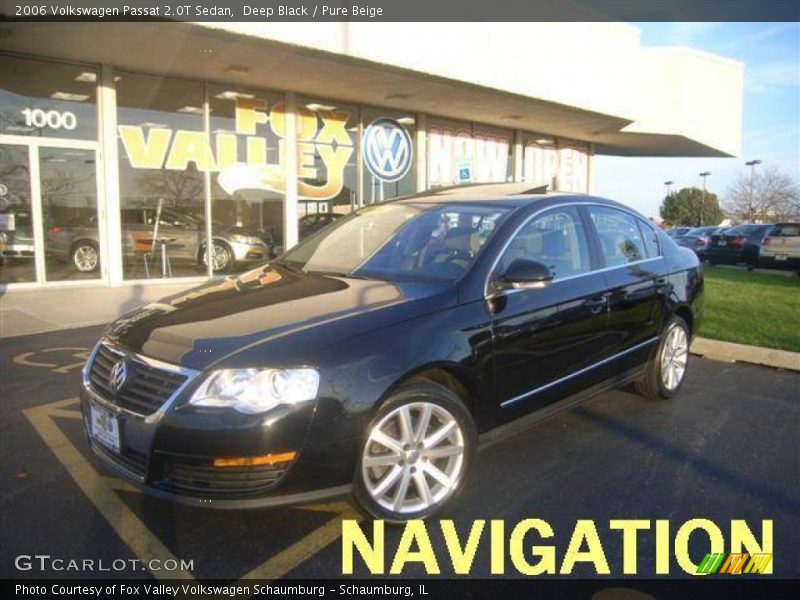 Deep Black / Pure Beige 2006 Volkswagen Passat 2.0T Sedan