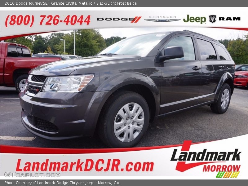 Granite Crystal Metallic / Black/Light Frost Beige 2016 Dodge Journey SE