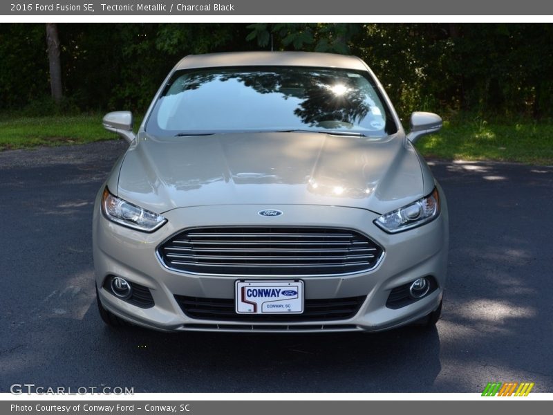 Tectonic Metallic / Charcoal Black 2016 Ford Fusion SE