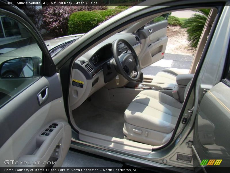 Natural Khaki Green / Beige 2008 Hyundai Sonata GLS