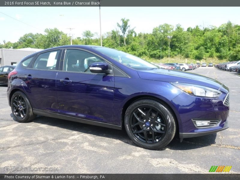 Kona Blue / Charcoal Black 2016 Ford Focus SE Hatch