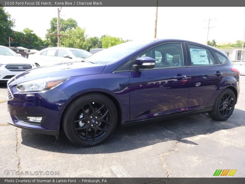 Kona Blue / Charcoal Black 2016 Ford Focus SE Hatch