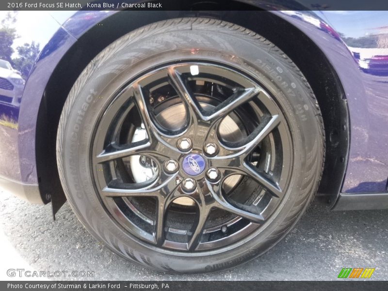 Kona Blue / Charcoal Black 2016 Ford Focus SE Hatch