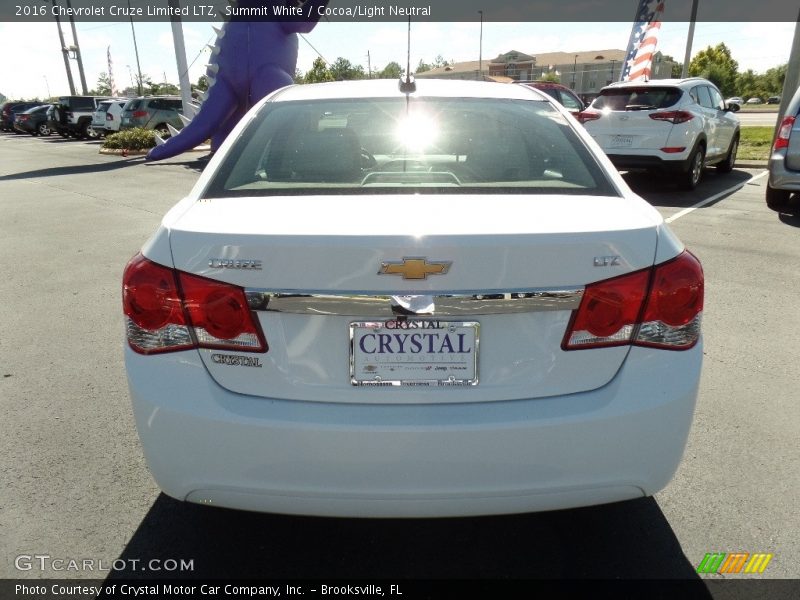 Summit White / Cocoa/Light Neutral 2016 Chevrolet Cruze Limited LTZ