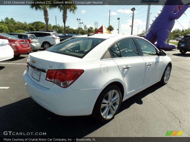 Summit White / Cocoa/Light Neutral 2016 Chevrolet Cruze Limited LTZ