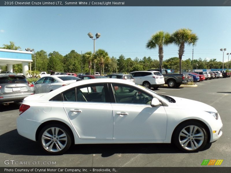 Summit White / Cocoa/Light Neutral 2016 Chevrolet Cruze Limited LTZ