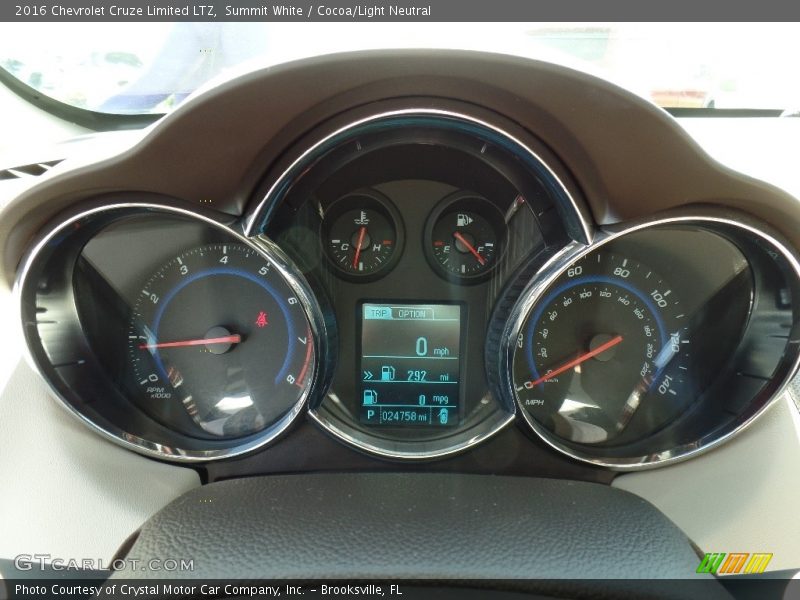 Summit White / Cocoa/Light Neutral 2016 Chevrolet Cruze Limited LTZ