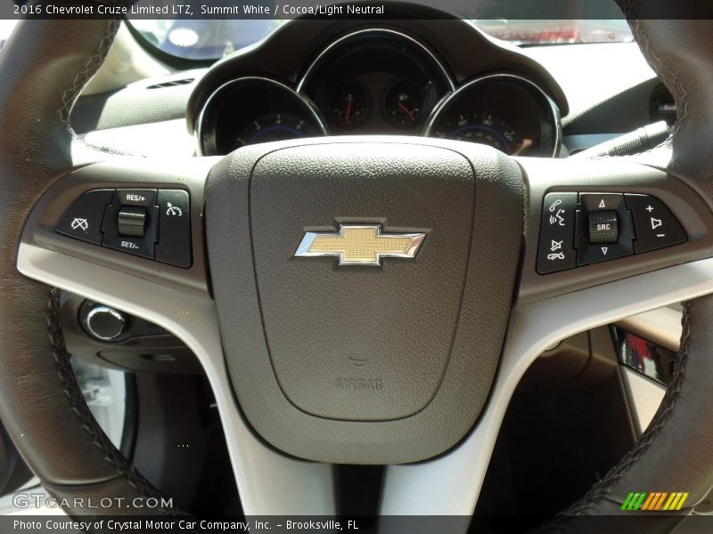 Summit White / Cocoa/Light Neutral 2016 Chevrolet Cruze Limited LTZ