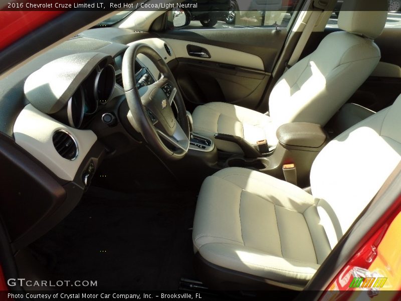 Red Hot / Cocoa/Light Neutral 2016 Chevrolet Cruze Limited LT