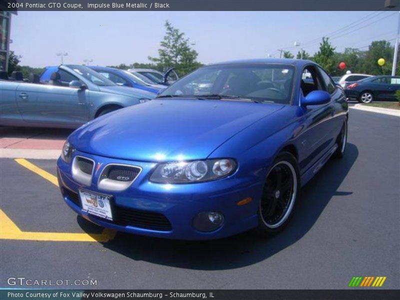 Impulse Blue Metallic / Black 2004 Pontiac GTO Coupe