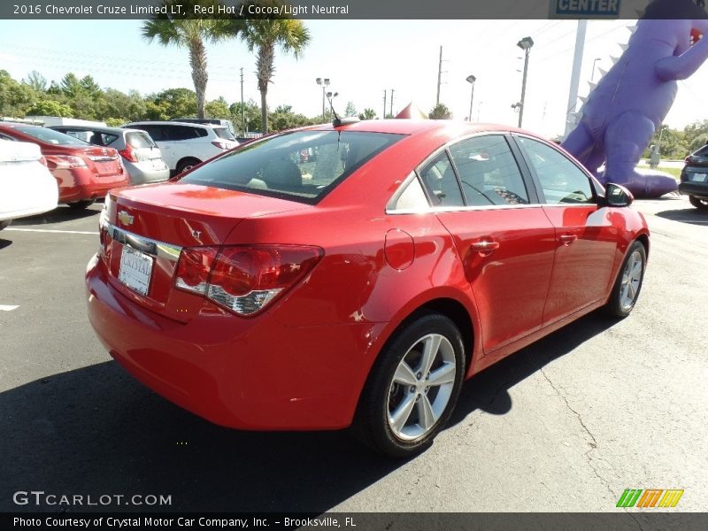 Red Hot / Cocoa/Light Neutral 2016 Chevrolet Cruze Limited LT