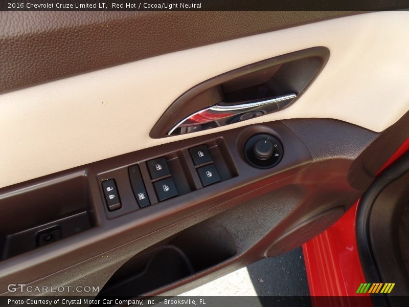 Red Hot / Cocoa/Light Neutral 2016 Chevrolet Cruze Limited LT