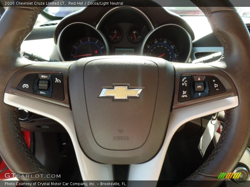 Red Hot / Cocoa/Light Neutral 2016 Chevrolet Cruze Limited LT