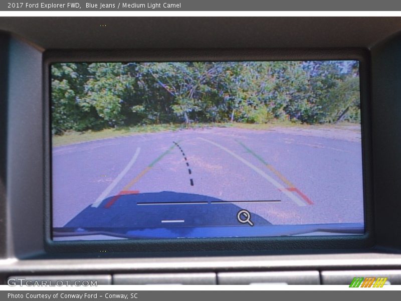 Blue Jeans / Medium Light Camel 2017 Ford Explorer FWD