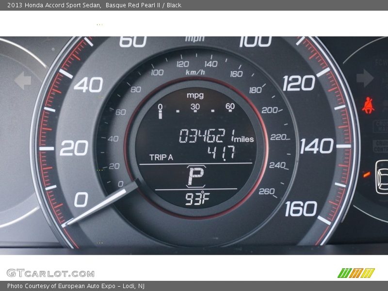 Basque Red Pearl II / Black 2013 Honda Accord Sport Sedan