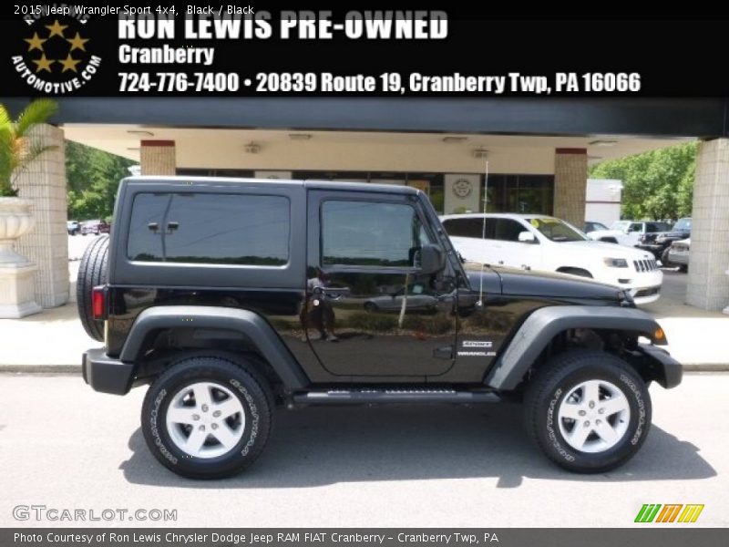 Black / Black 2015 Jeep Wrangler Sport 4x4