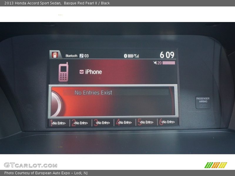 Basque Red Pearl II / Black 2013 Honda Accord Sport Sedan