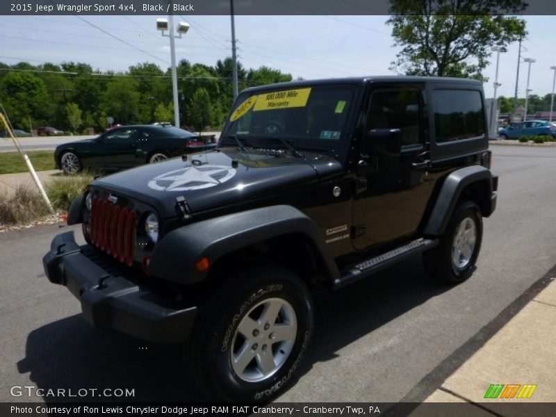 Black / Black 2015 Jeep Wrangler Sport 4x4