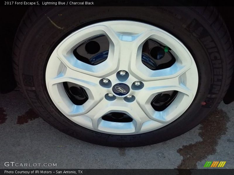 Lightning Blue / Charcoal Black 2017 Ford Escape S