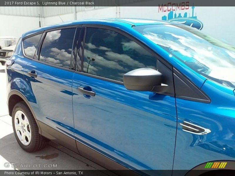 Lightning Blue / Charcoal Black 2017 Ford Escape S