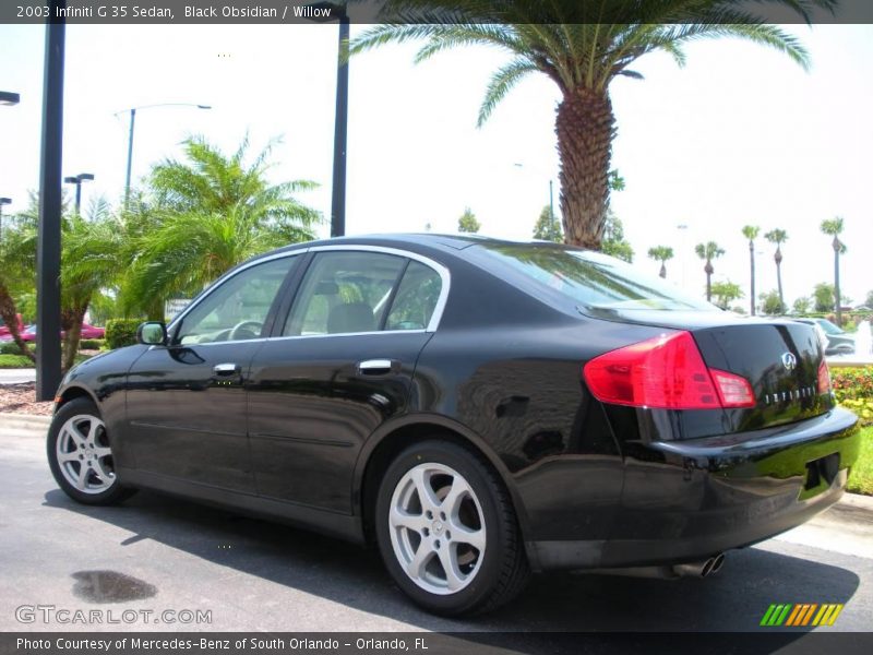 Black Obsidian / Willow 2003 Infiniti G 35 Sedan