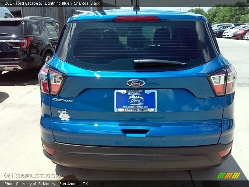 Lightning Blue / Charcoal Black 2017 Ford Escape S