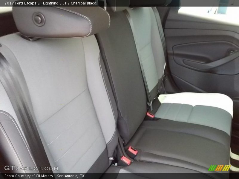 Lightning Blue / Charcoal Black 2017 Ford Escape S